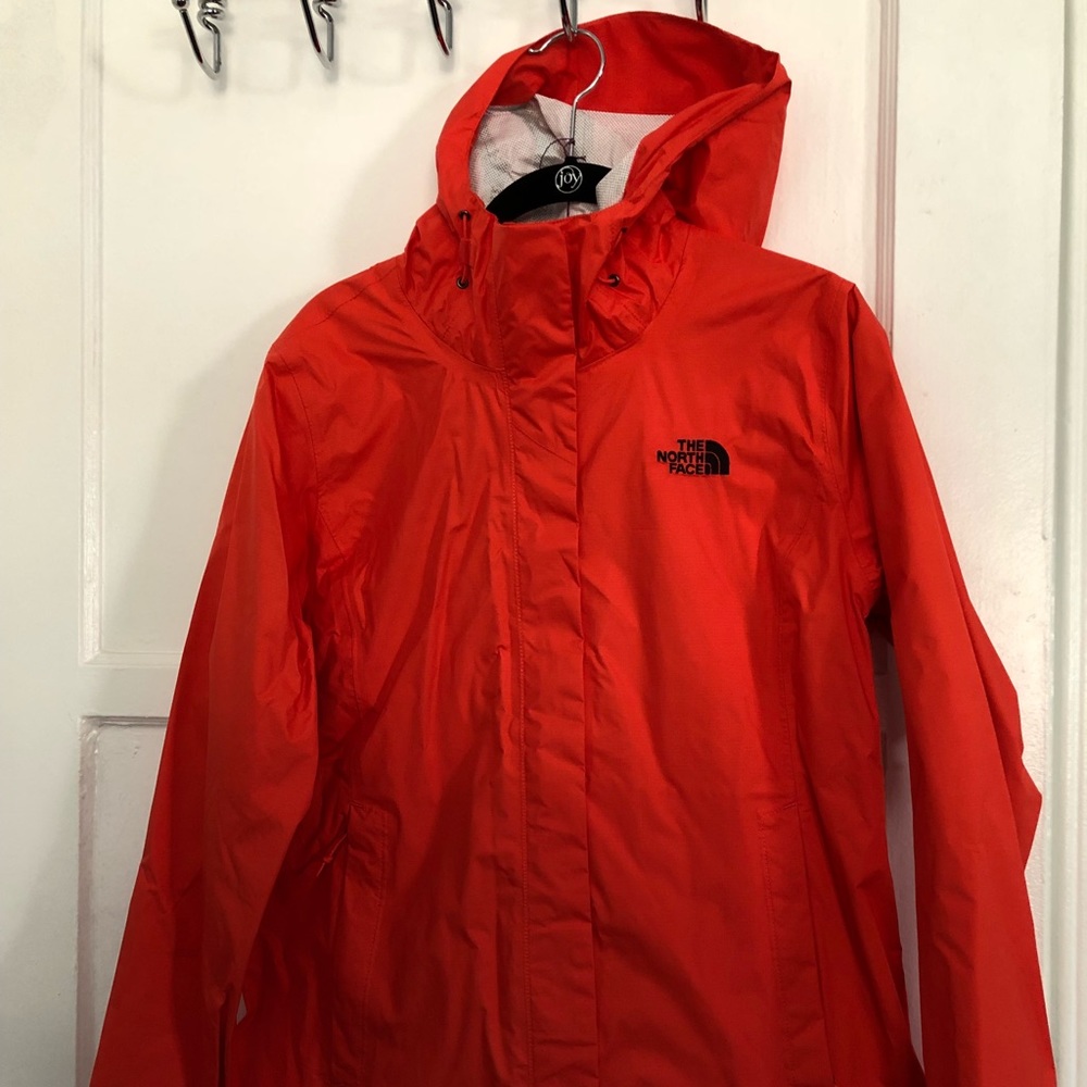Red north face jacket